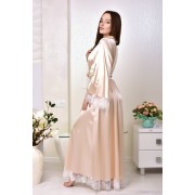 комплект длинный халат с пеньюаром на фотосессию невесты купить
